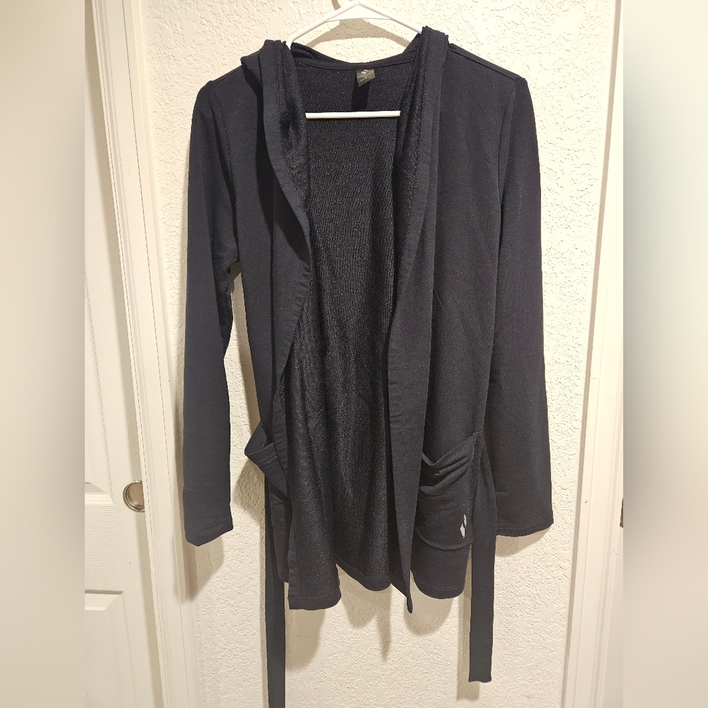 Skechers Women's Black Hooded Cardigan Size Small